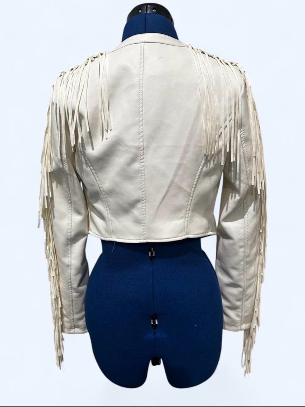 Azalea Wang Olivier White Fringe Jacket Brand new with tags - Picture 3 of 6